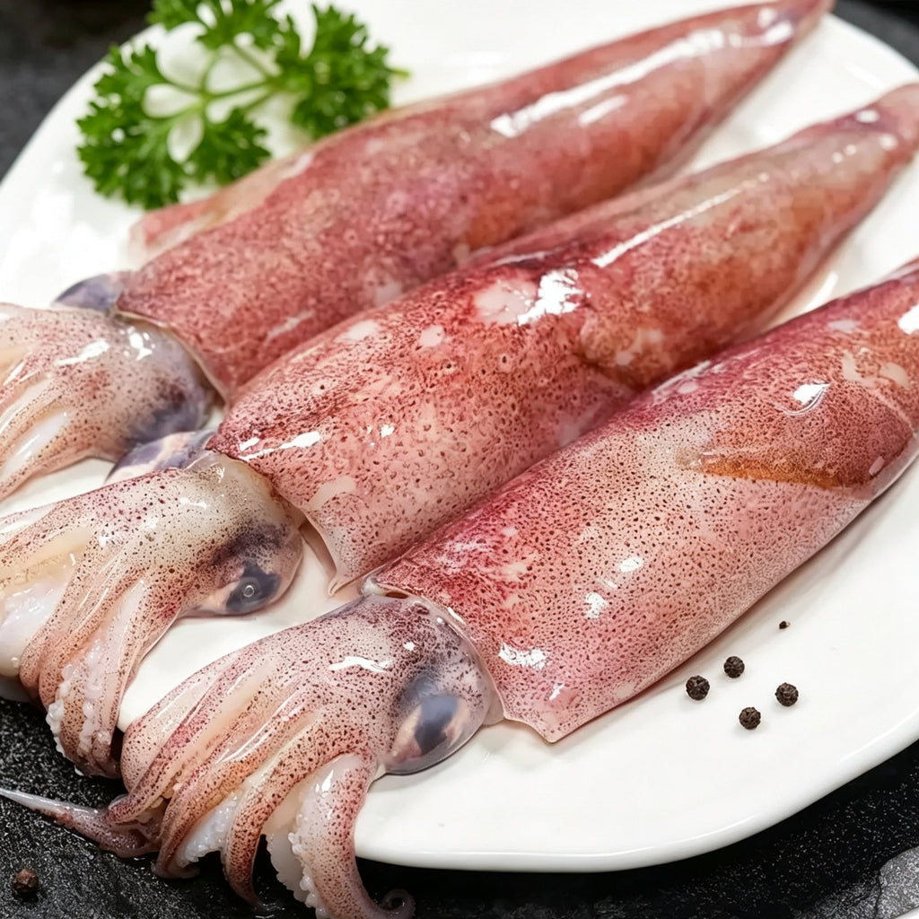Deep Sea Caught Frozen Squid